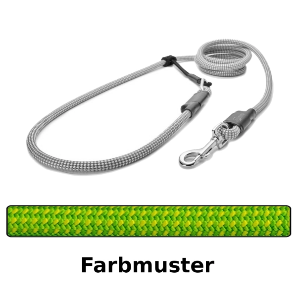 EASYLONG Hundeleine - M - 4m - grün mit gelben Punkten EASYLONG Hundeleine - M - 4m - grün mit gelben Punkten